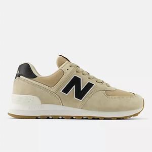 NEW NEW BALANCE men's classic 574 athletic sneakers in incense with black and se